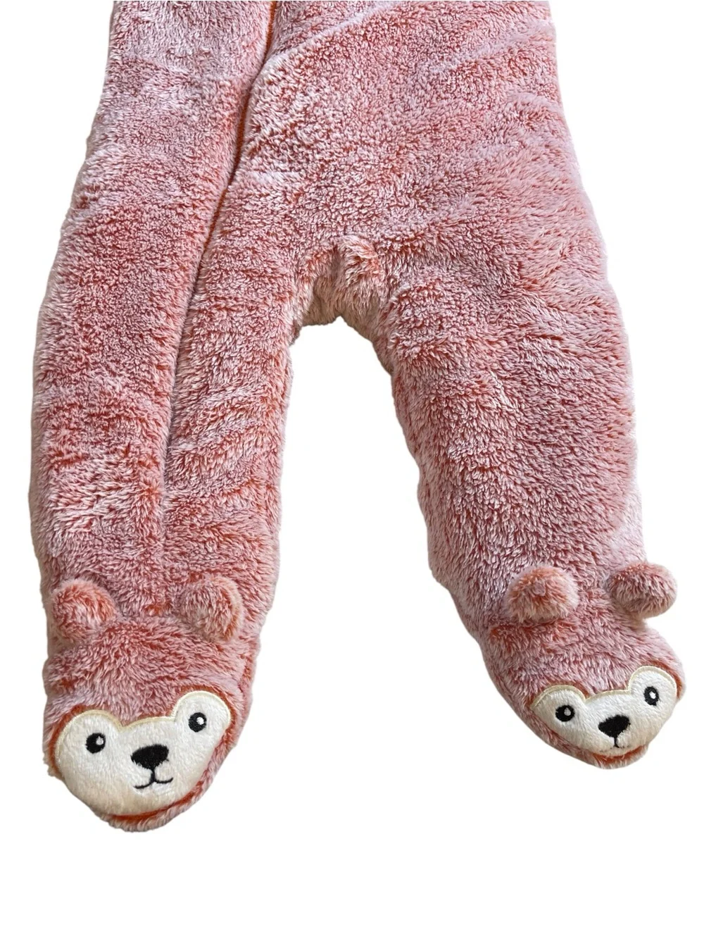 Koala Baby orange Plush fox Zip Up One Piece Bunting Snow Suit 6-9 mo